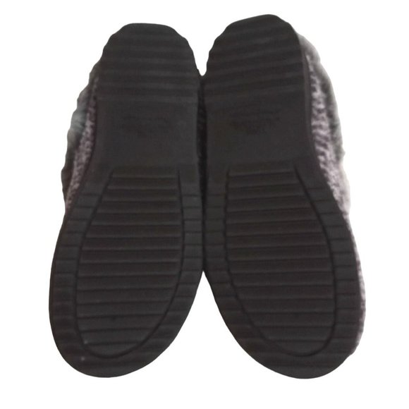 Dearfoam fur lined bedroom slippers slides knit non-slip - Picture 2 of 4